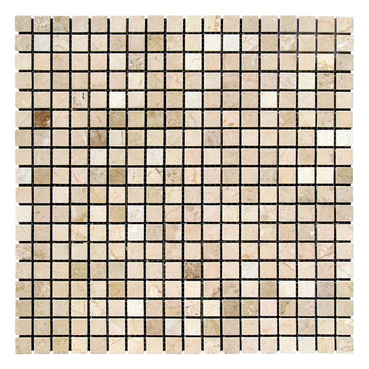 Мозаїка з мармуру Полірована МКР-4П (15x15) Beige Mix
