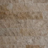 Плитка із травертину Classic Light Split Face 2.1х15см х FL (вільна довжина), бежева з колотою поверхнею Standart