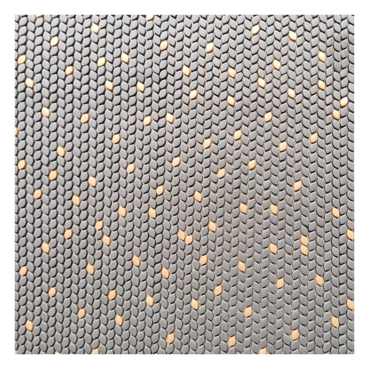 Мозаика Mozaico De Lux V-Mos VJB-211 Grey&Gold 29,7х31,5 см
