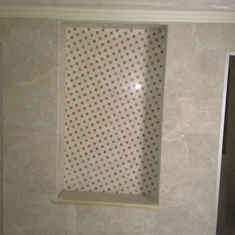 Мозаїка з мармуру Полірована МКР-6П (47x47-23x23) Victoria Beige - Rojo Alicante