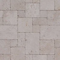 Плитка з травертину Light Tumbled 1см x Mini set, міні сет бежева із зістареною поверхнею Антик Export