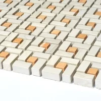 Мозаїка із керамограніту Kotto Ceramica MI7 K9102 C2 Grigio Caldo/Dorato 300x300x10
