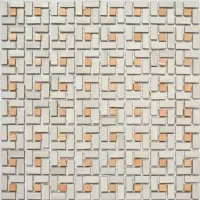 Мозаїка із керамограніту Kotto Ceramica MI7 K9102 C2 Grigio Caldo/Dorato 300x300x10