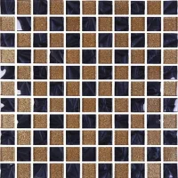 Мозаика керамическая Kotto Ceramica GM 8013 CC Brown Gold/Black pearl S4/  300 х 300 х 8   ( 25 х 25 )