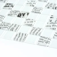 Мозаика стеклянная Kotto Ceramica GMP 0425012 С2 print 12/white 04  300 x 300 х 4    ( 25 х 25 )