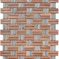 Мозаика из керамогранита Kotto Ceramica MI7 K9302 C2 Bucchero/Noce 300x300x10