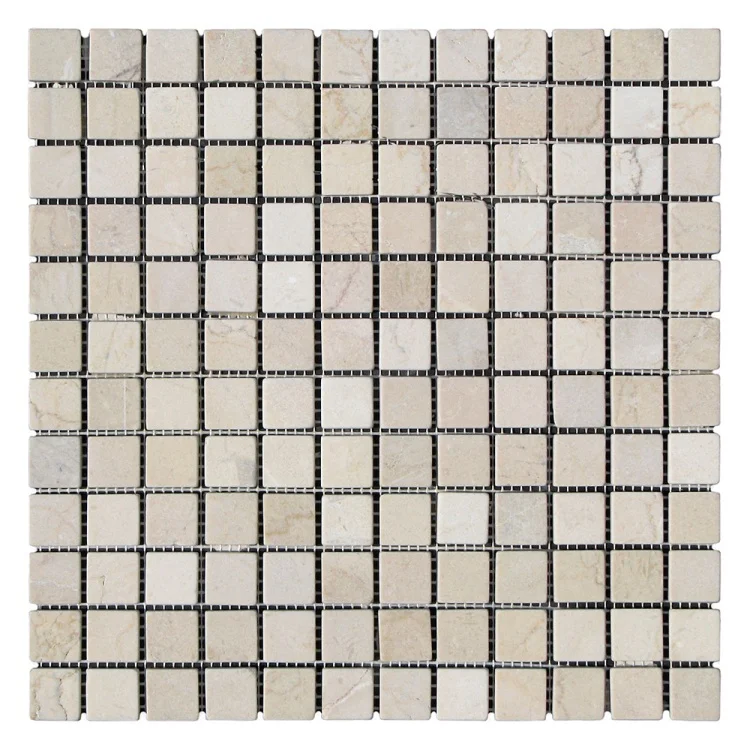 Мозаика из мрамора Матовая МКР-2СВ (23x23) Beige Mix