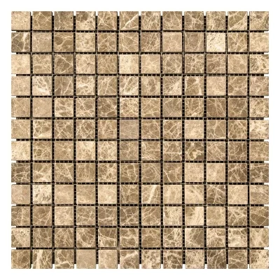 Мозаїка з мармуру Матова МКР-2СВ (23x23) Emperador Light