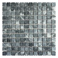 Мозаїка з мармуру Матова МКР-2СВ (23x23) Black