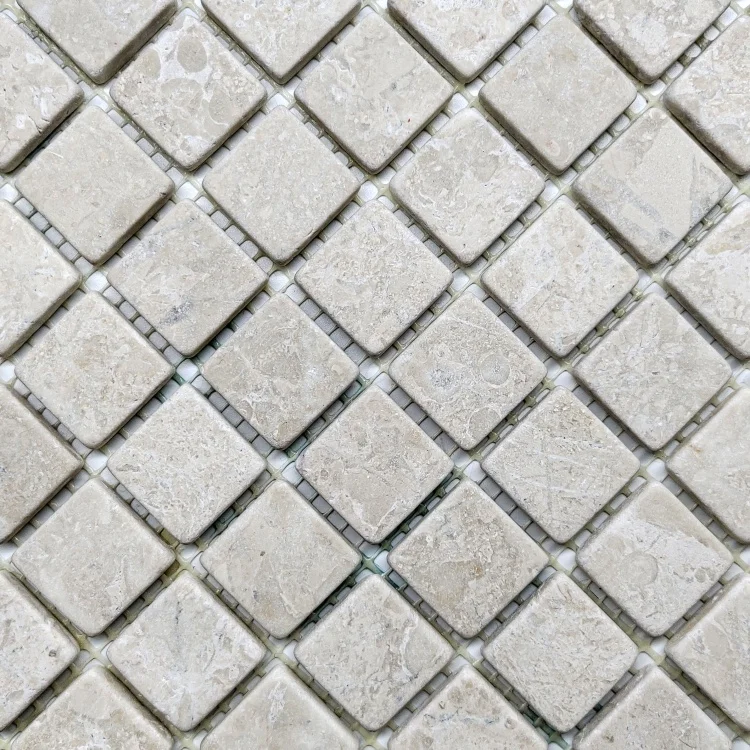 Мозаика из мрамора Матовая МКР-2СВ (23x23) Victoria Beige
