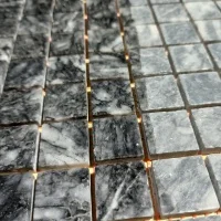 Мозаика из мрамора Матовая МКР-2СН (23x23) Black