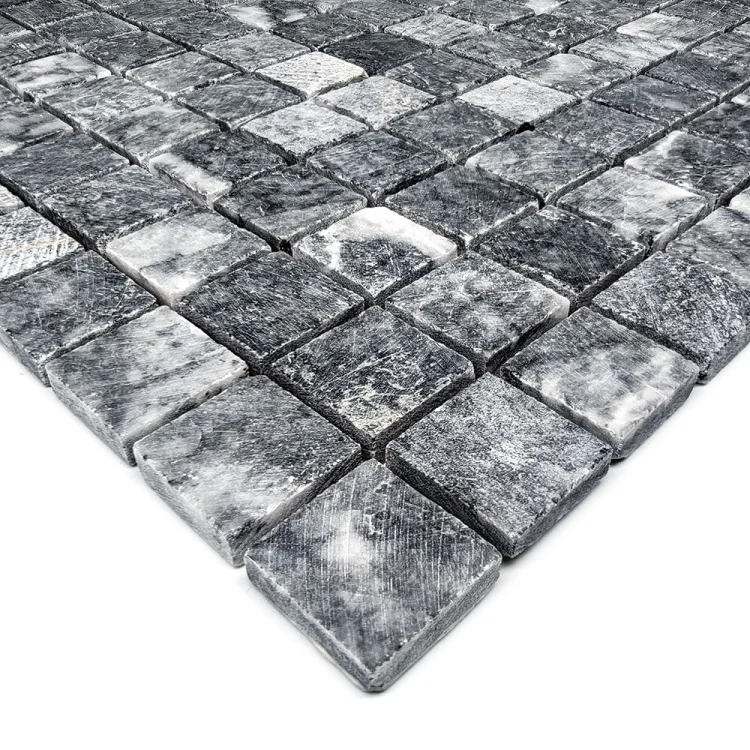 Мозаика из мрамора Матовая МКР-2СН (23x23) Black