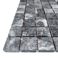 Мозаика из мрамора Матовая МКР-2СН (23x23) Black