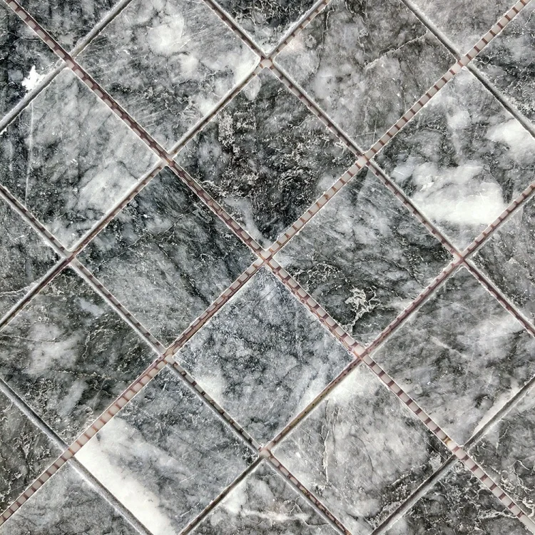 Мозаика из мрамора Полированная МКР-3П (47x47) Black