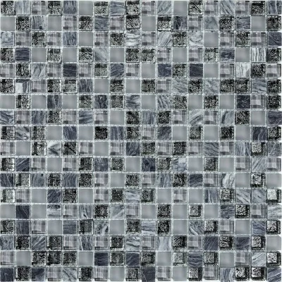 Мозаїка скляна T-MOS DF02+G04+Marble (L) Mozaico De Lux