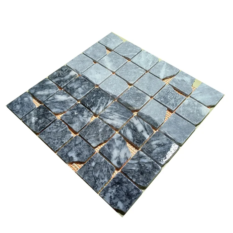Мозаика из мрамора Матовая МКР-3СВА (47x47) Black