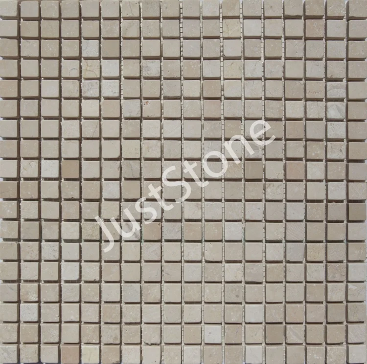 Мозаїка з мармуру Матова МКР-4СВ (15x15) Beige Mix