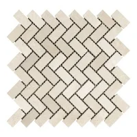 Мозаика из мрамора Матовая МКР-5СВ (47x23) Beige Mix