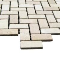 Мозаика из мрамора Матовая МКР-5СВ (47x23) Beige Mix