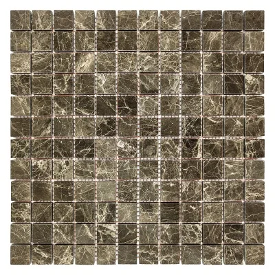 Мозаїка з мармуру Полірована МКР-2П (23x23) Emperador Medium