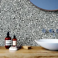 Мозаика из керамогранита Kotto Ceramica MI7 14300702C Grigio Freddo 300 x 300 х 10 (круг d 14-30)