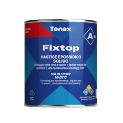 Клей эпоксидный Tenax Fixtop A+B бежевый 2 л густой морозостойкий для камня агломерата керамики древесины