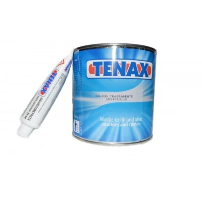 Полугустой светло-бежевый клей-шпатлёвка Solido Colorato для камня (0.125 л) TENAX