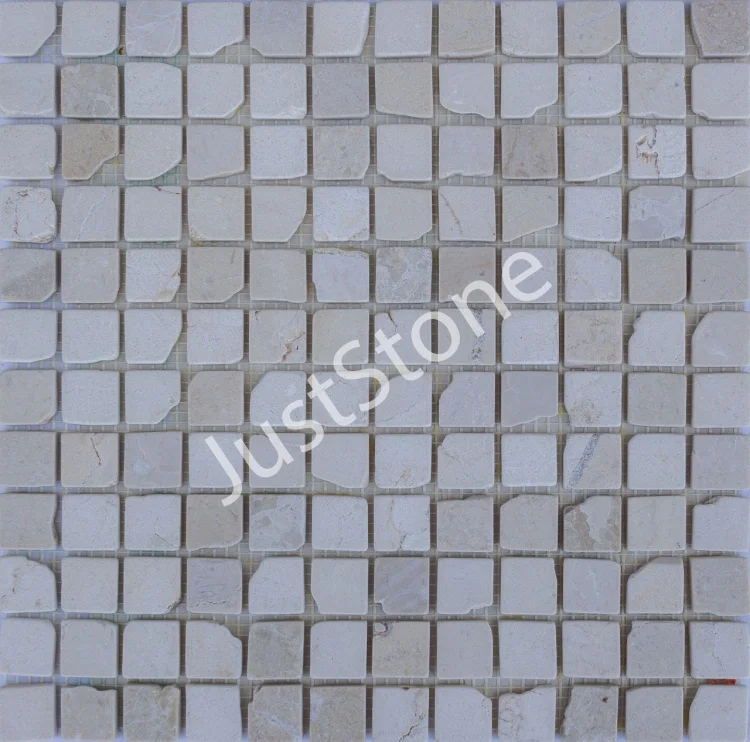 Мозаика из мрамора Матовая МКР-2СВА (23x23) Beige Mix
