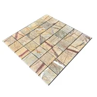 Мозаїка з мармуру Полірована МКР-3П (47x47) Bidasar Brown