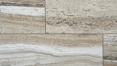 Плитка з травертину Traonix (Dune) vein cut Filled and Honed 1,2 х30, 5х61 см, бежева матова заповнена шліфована Export