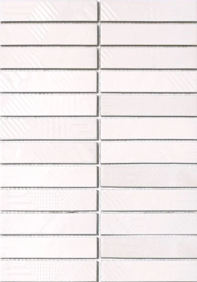 Мозаика керамическая Kotto Ceramica Kit Kat KST 6024 White 252x300х9 (23х124)