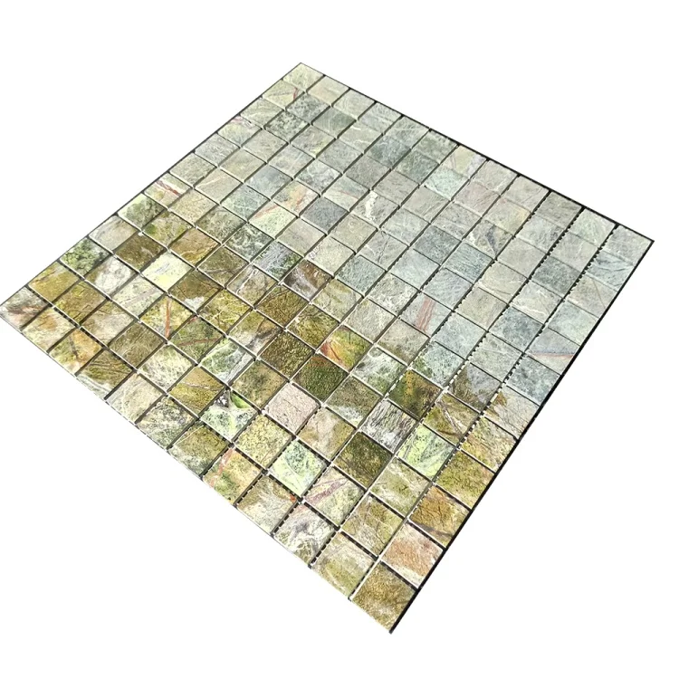 Мозаика из мрамора Матовая МКР-2СН (23x23) Bidasar Green