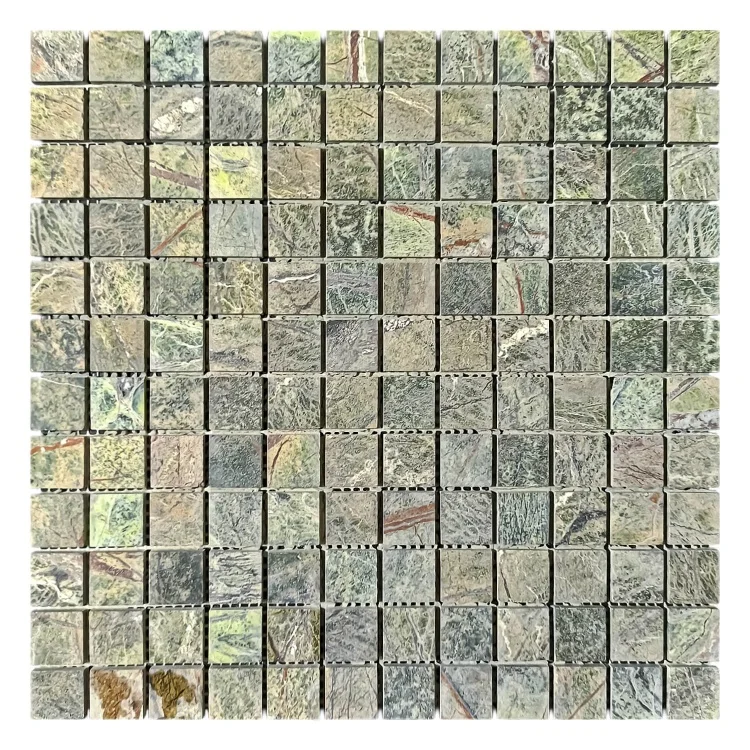 Мозаика из мрамора Матовая МКР-2СН (23x23) Bidasar Green