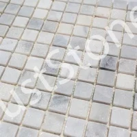 Мозаика из мрамора Матовая МКР-2СВ (23x23) White Mix