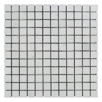 Мозаика из мрамора Матовая МКР-2СВ (23x23) White Mix