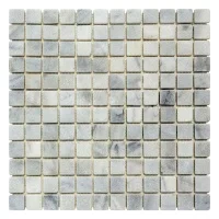 Мозаика из мрамора Матовая МКР-2СВ (23x23) White Mix