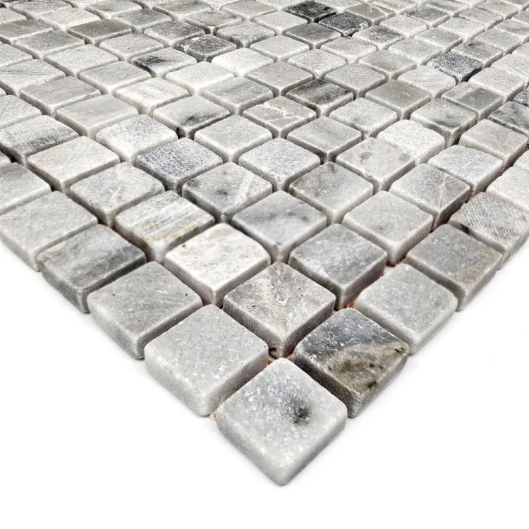 Мозаика из мрамора Матовая МКР-4СВ (15x15) Grey Mix