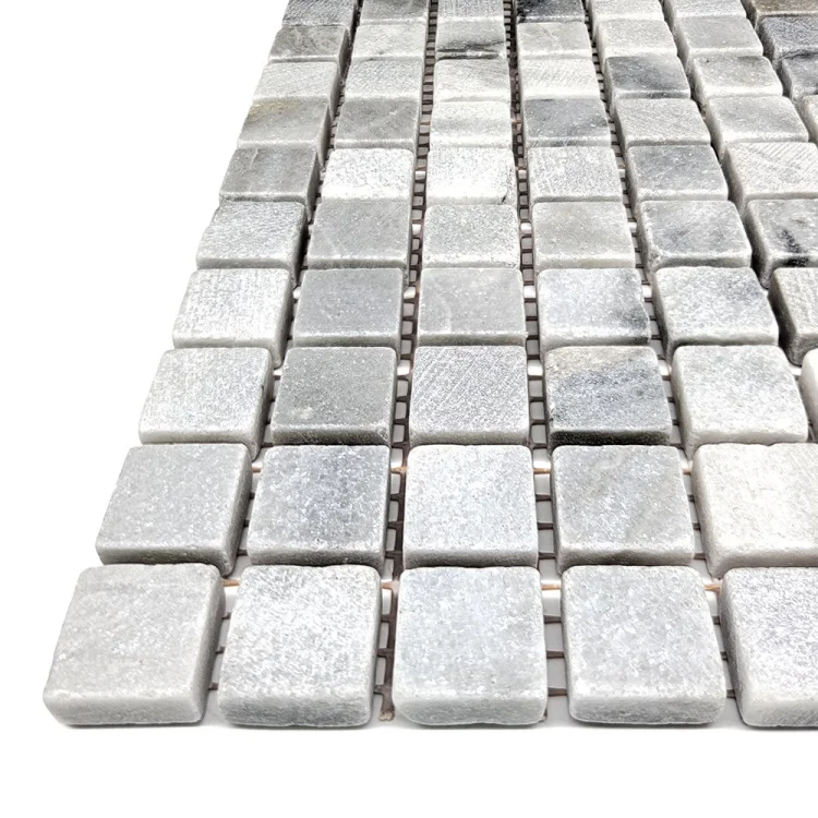 Мозаика из мрамора Матовая МКР-4СВ (15x15) Grey Mix