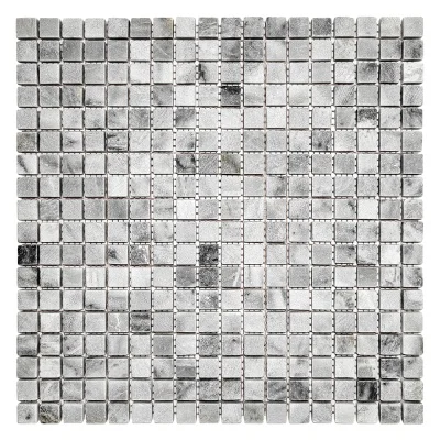 Мозаїка з мармуру Матова МКР-4СВ (15x15) Grey Mix