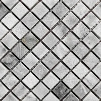 Мозаика из мрамора Матовая МКР-4СВ (15x15) Grey Mix