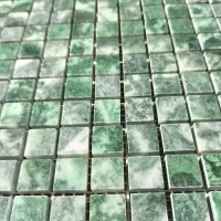 Мозаика из мрамора Полированная МКР-4П (15x15) Verde Guatemala