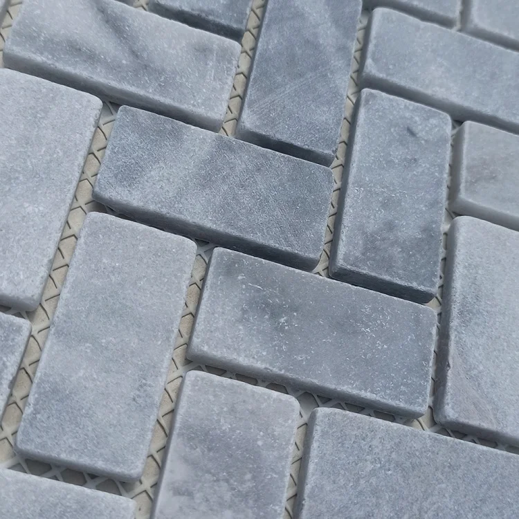 Мозаїка з мармуру Матова МКР-5СВ (47x23) Grey Mix
