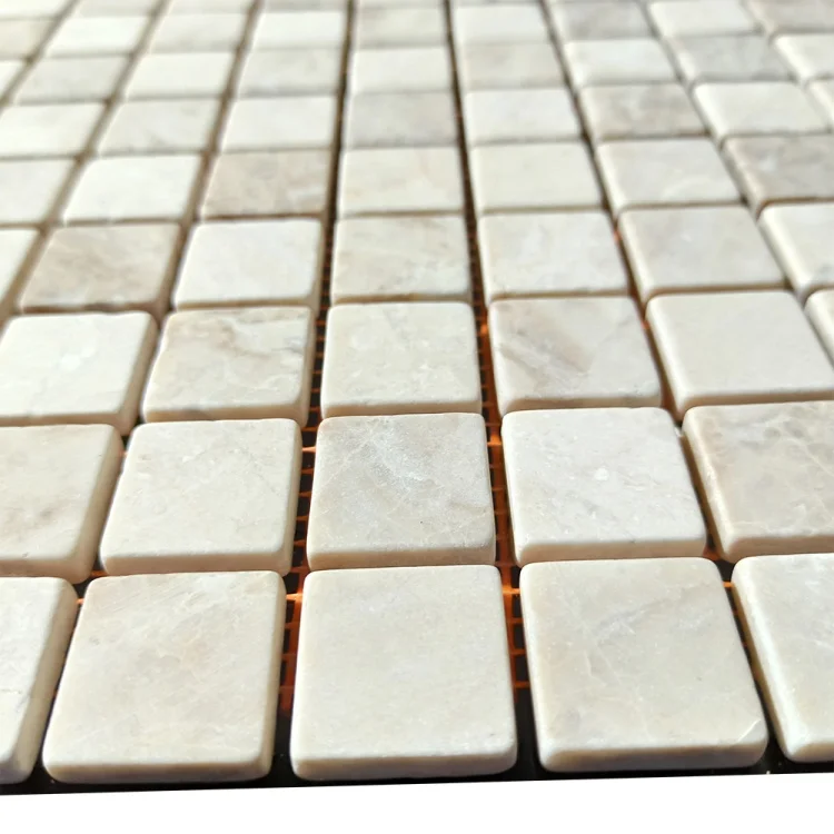 Мозаїка з мармуру Матова МКР-2СВ (23x23) Crema nova + Capuccino