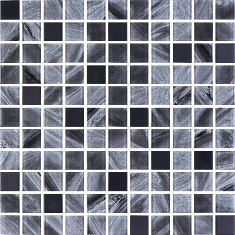 Мозаика стеклянная Kotto Ceramica GMP 0425005 С2 print 3/Black mat   300 x 300 х 4    ( 25 х 25 )