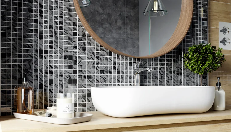 Мозаика стеклянная Kotto Ceramica GMP 0425005 С2 print 3/Black mat   300 x 300 х 4    ( 25 х 25 )