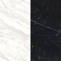 Портал для каміна Bravo Ріо Volakas + Nero Marquina мармур білий/чорний прямий