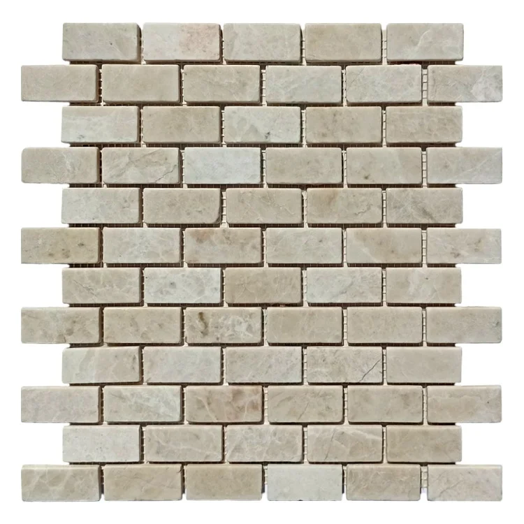 Мозаика из мрамора Матовая МКР-11СВ (47x23) Victoria Beige MB