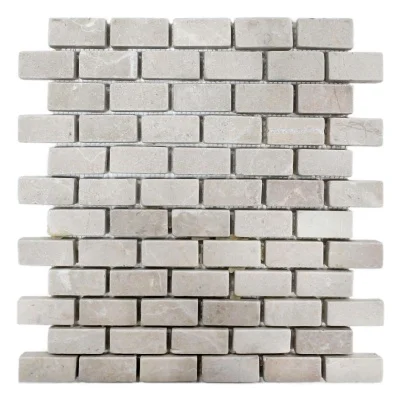 Мозаїка Vivacer N2 Beige Marble Mosaic Tumbled Basket Brick
