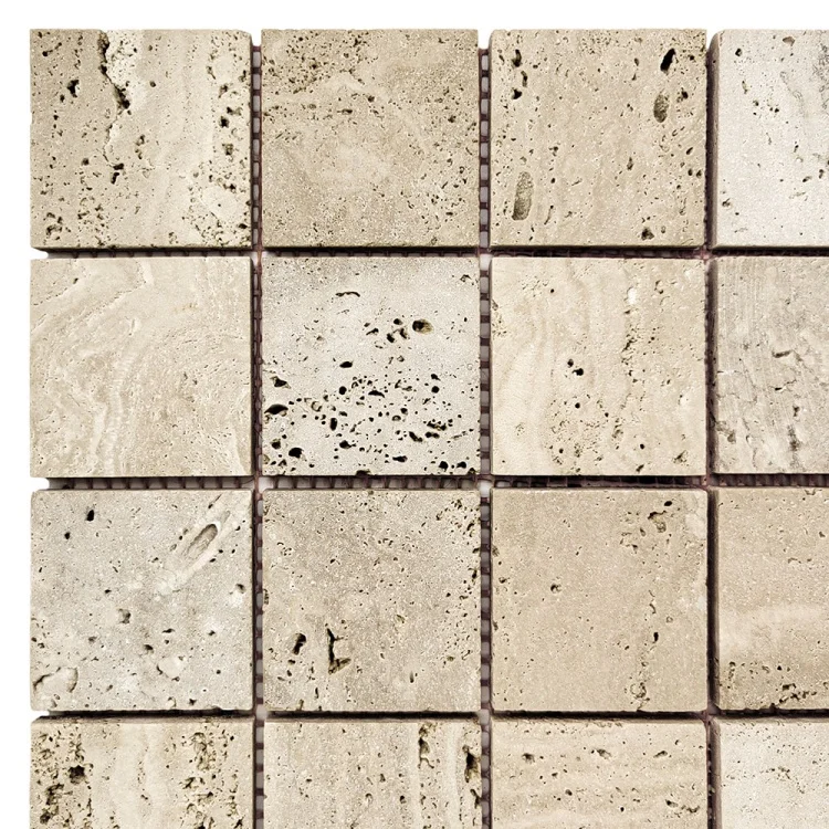 Мозаїка з травертину Матова МКР-3СН (47x47) Travertine Classic