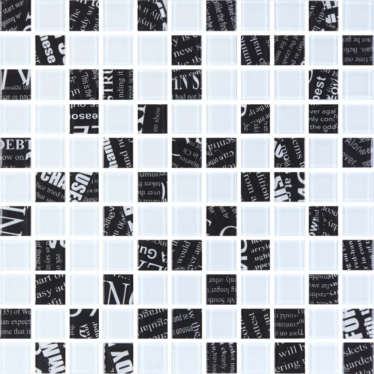 Мозаїка скляна Kotto Ceramica GMP 0425048 С2 print 45/white 04 300 x 300 х 4 ( 25 х 25 )